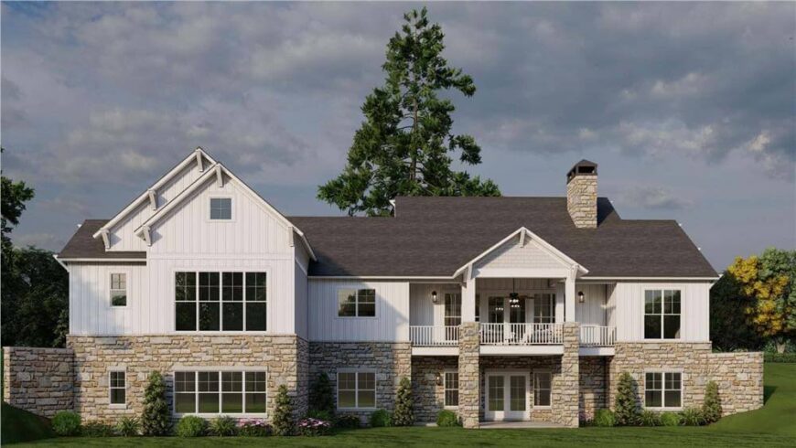 4-Bedroom Modern Farmhouse with Bonus Room and Walkout Basement (Floor ...