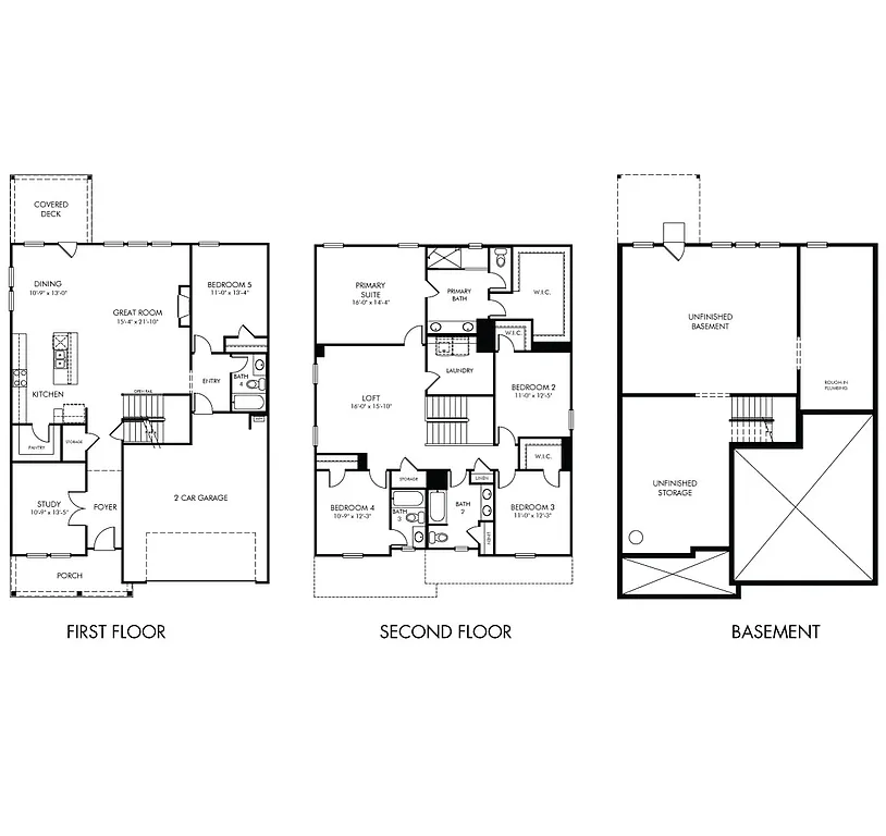 5-Bedroom Craftsman Home with Two-Story Foyer and Open-Concept Living (2,950 Sq. Ft. Floor Plan)