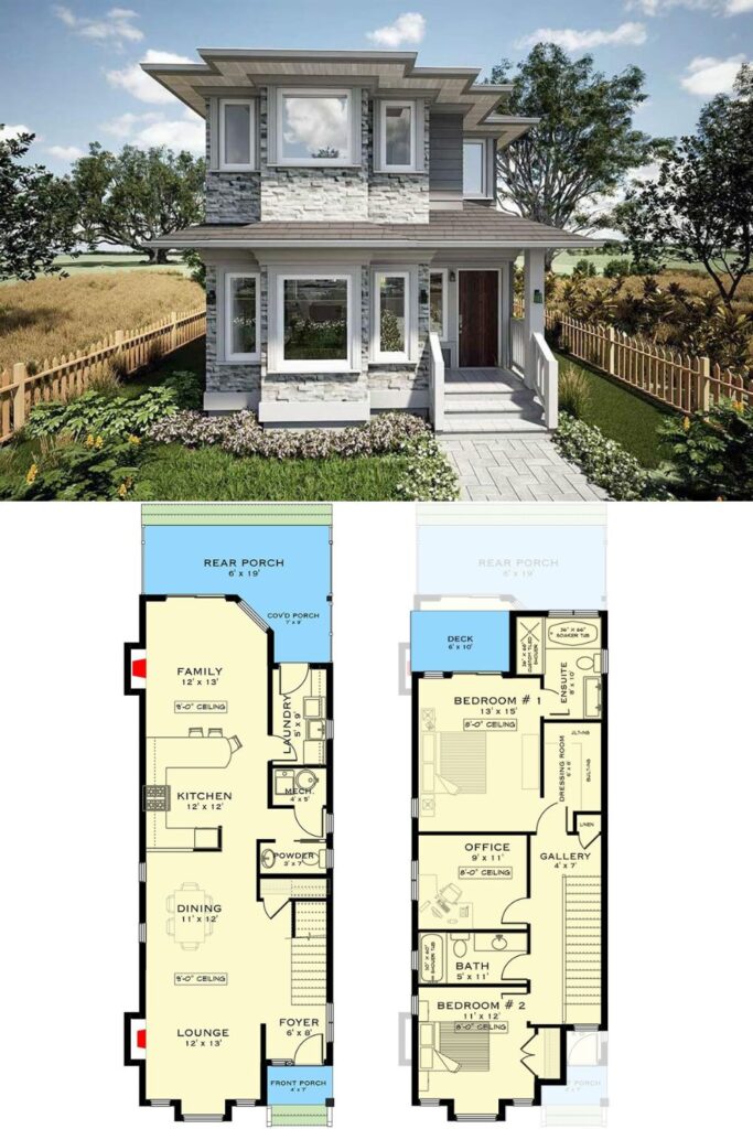 2-Bedroom European Townhouse with Open-Concept Living and Covered Patio ...