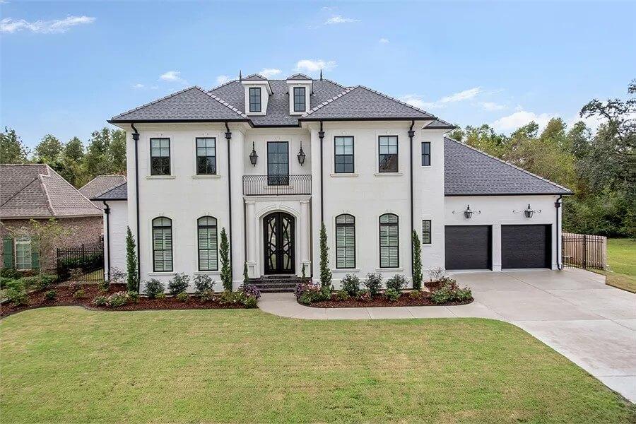 Wow, Check Out the Modern Dormers and Contrasting Garage