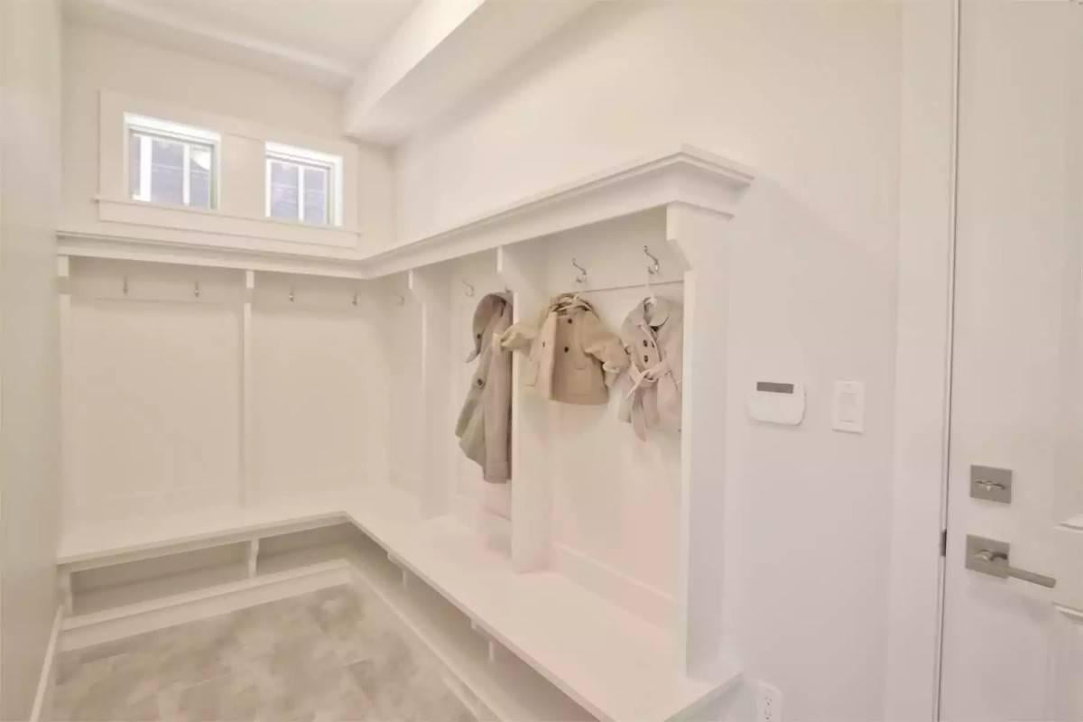 Organized Mudroom with Handy Built-in Cubbies