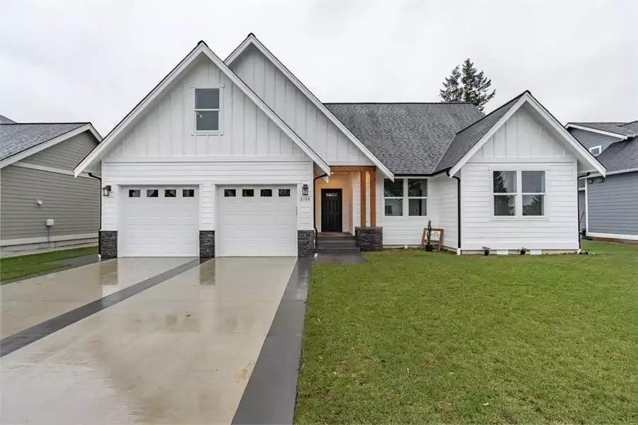 Modern Farmhouse Charm with a Striking Front Gable