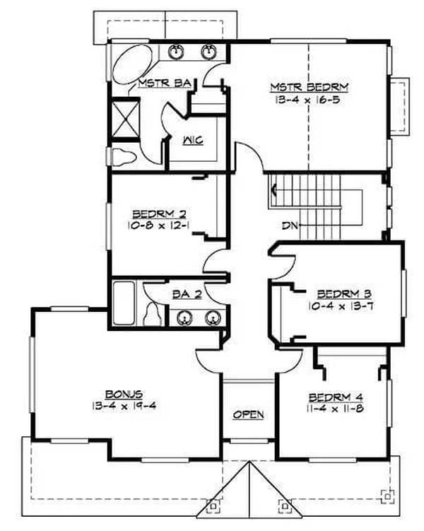 Thoughtfully Laid Out Upper Floor Featuring a Generous Bonus Room