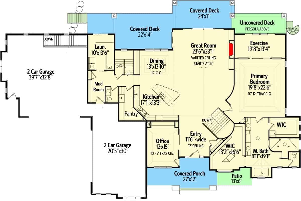 Explore the Spacious Layout with Dual Garages and a Vaulted Great Room