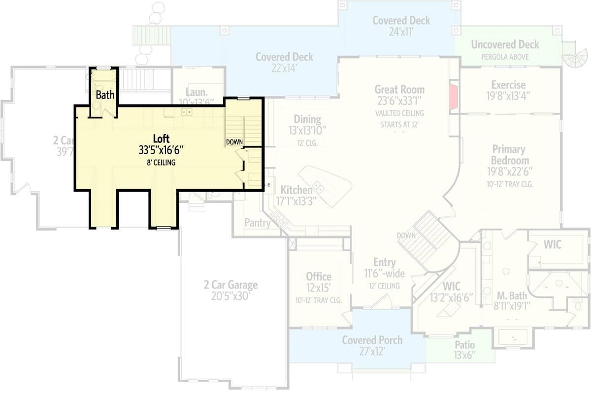 Wow, Check Out the Expansive Loft Overlooking the Great Room