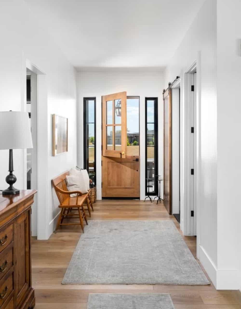 Notice the Dutch Door Adding a Charming Touch to This Entryway