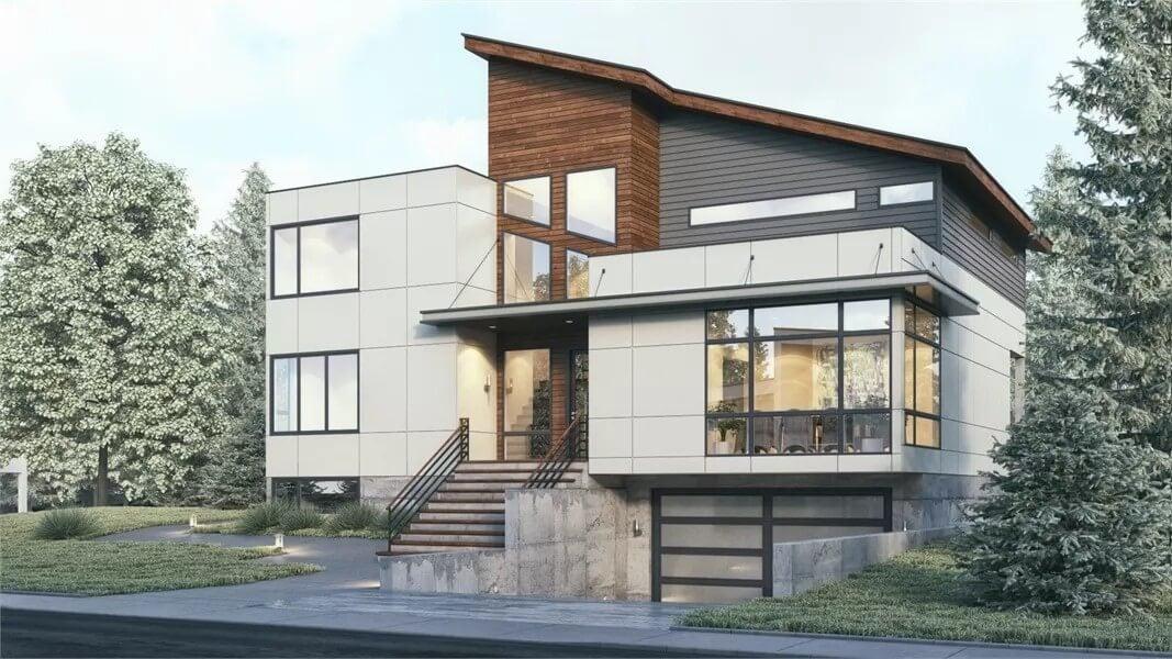 Wow, Look at That Striking Asymmetrical Roofline