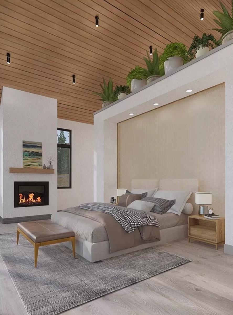 Wow, These Elevated Planters in the Bedroom Are Such a Unique Touch