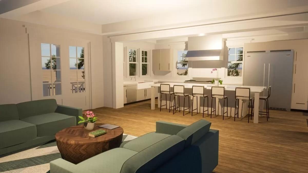 Look at the Spacious Kitchen Island Perfect for Entertaining