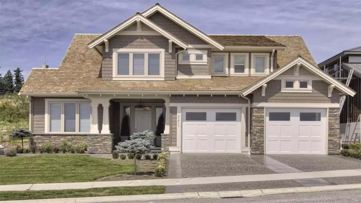 Craftsman Charm with Beautiful Gable Detailing and a Balanced Facade