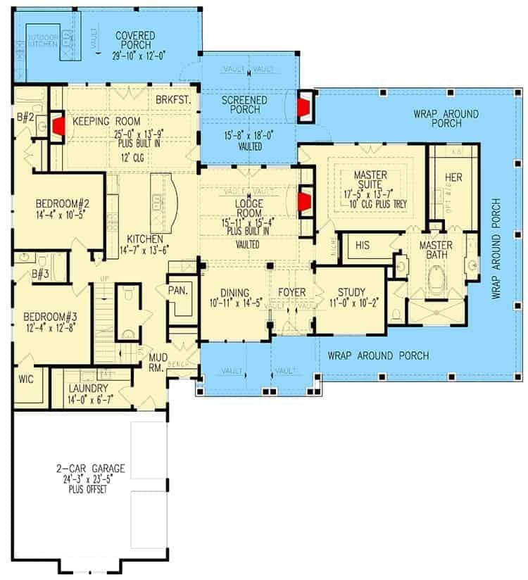 Explore the Spacious Layout with Its Inviting Wrap Around Porch