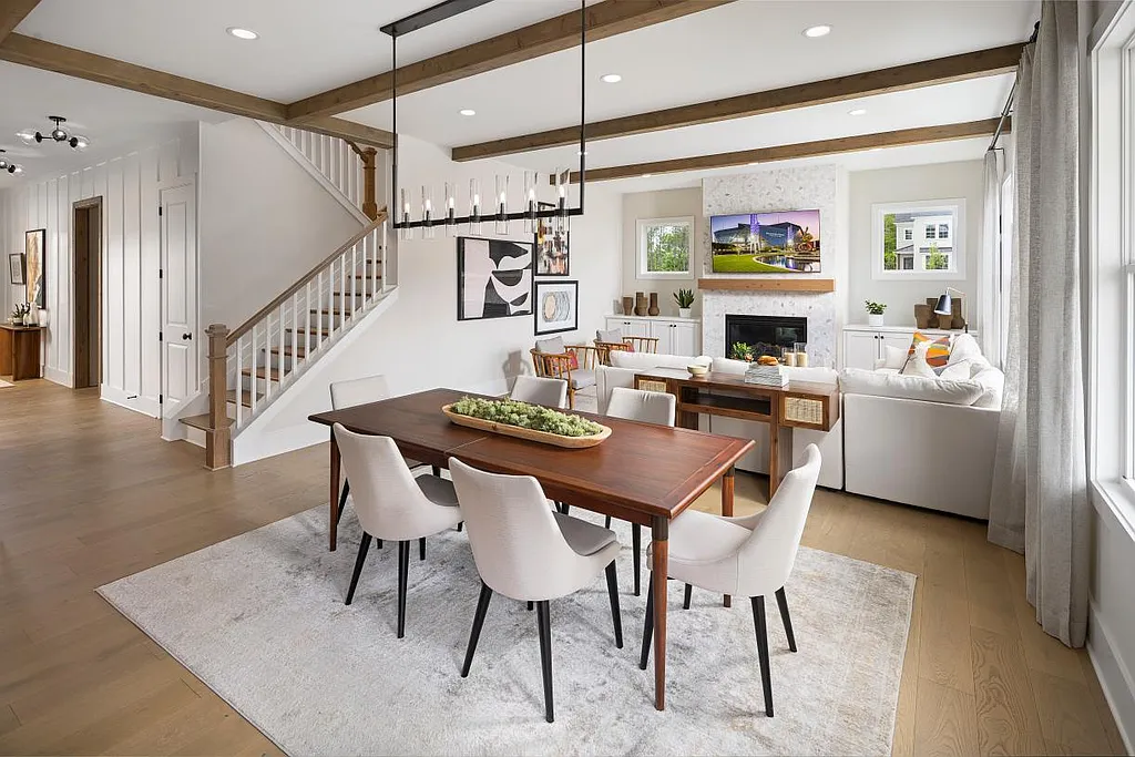 Farmhouse-Style 5-Bedroom The Wiueca Home with Loft and Two-Story Foyer (3,599 Sq. Ft. Floor Plan)