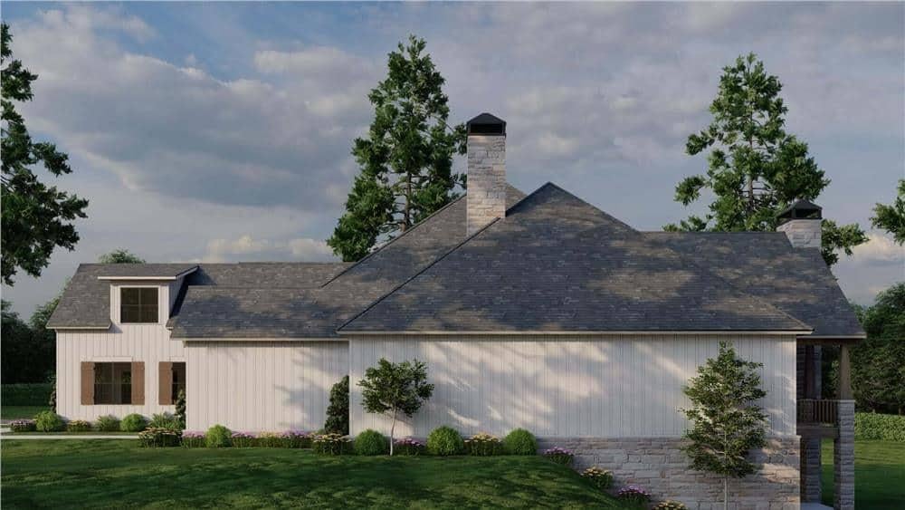 Classic Craftsman Profile with Twin Stone Chimneys