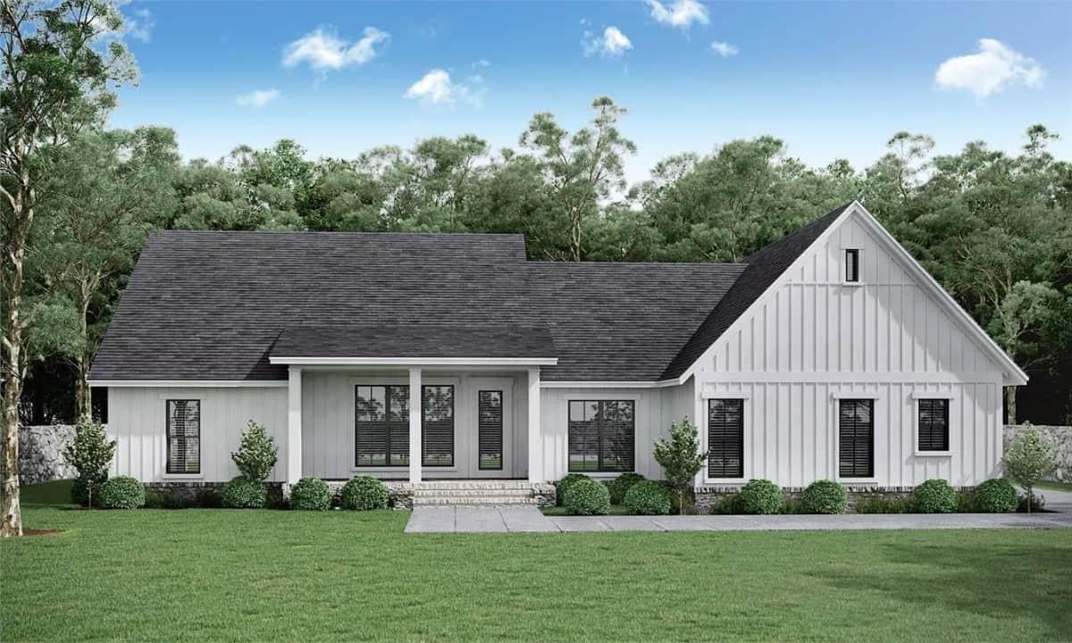 Classic Gable Rooflines Adding Drama to Modern Farmhouse Design