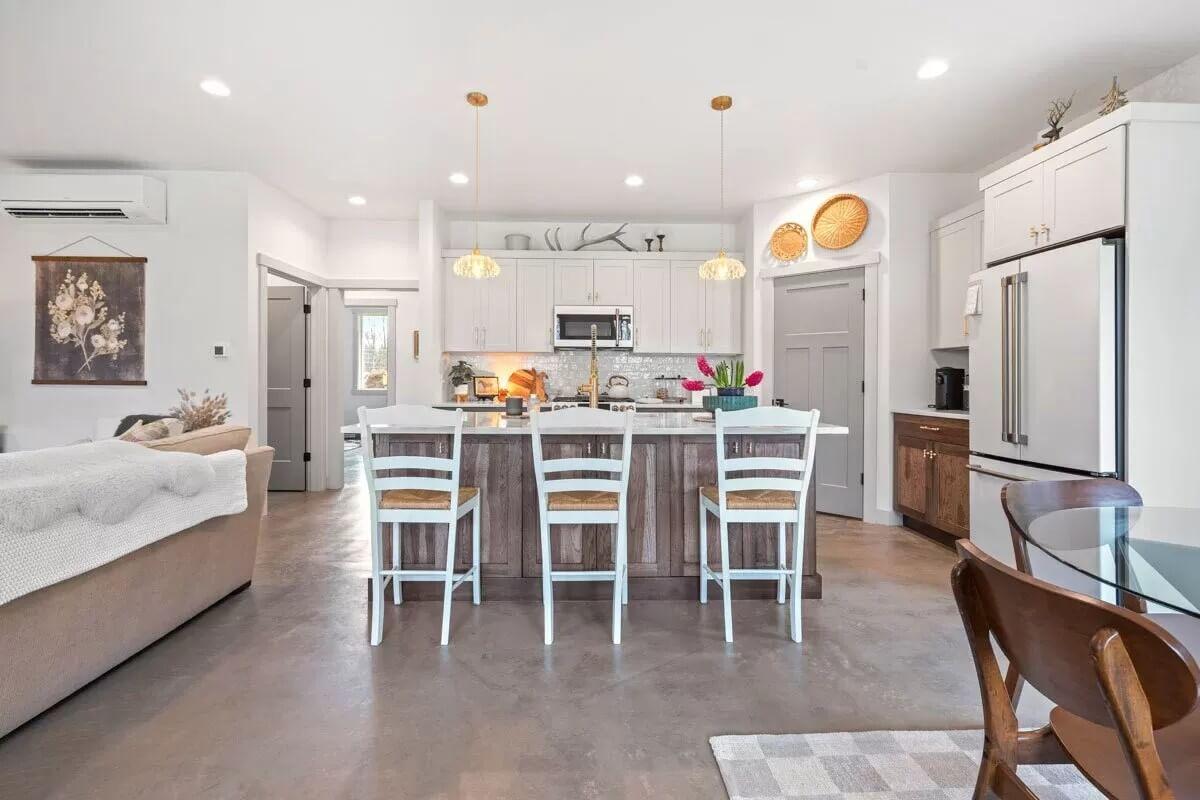 Notice the Coastal Vibe with These Light Blue Barstools