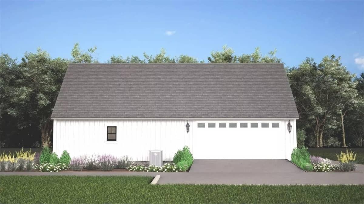 Classic Simplicity in This Garage Side View