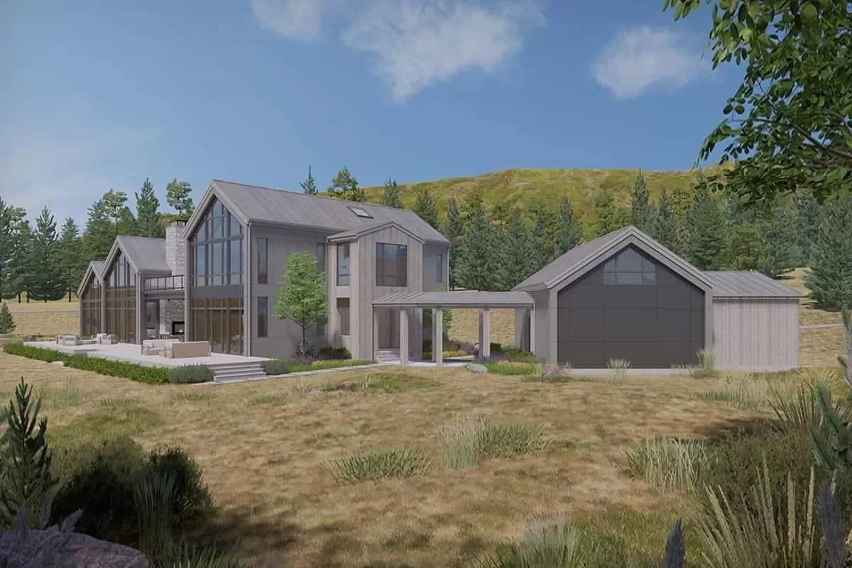 Notice the Expansive Glass Facades in This Modern Home Design