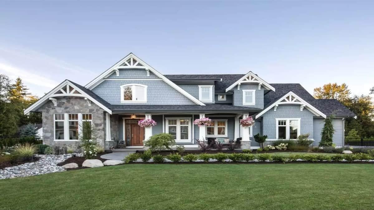 Classic Craftsman Facade with Gorgeous Gable Accents