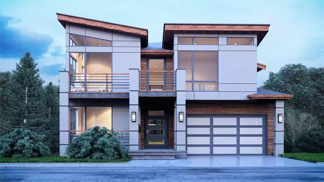 Check Out the Sleek Lines and Glass Balconies of This Modern Marvel