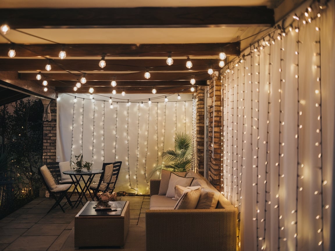 21. Illuminate with String Lights for Ambiance