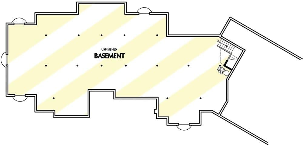 Unfinished Basement Offering Customization Potential – Look at All That Space!