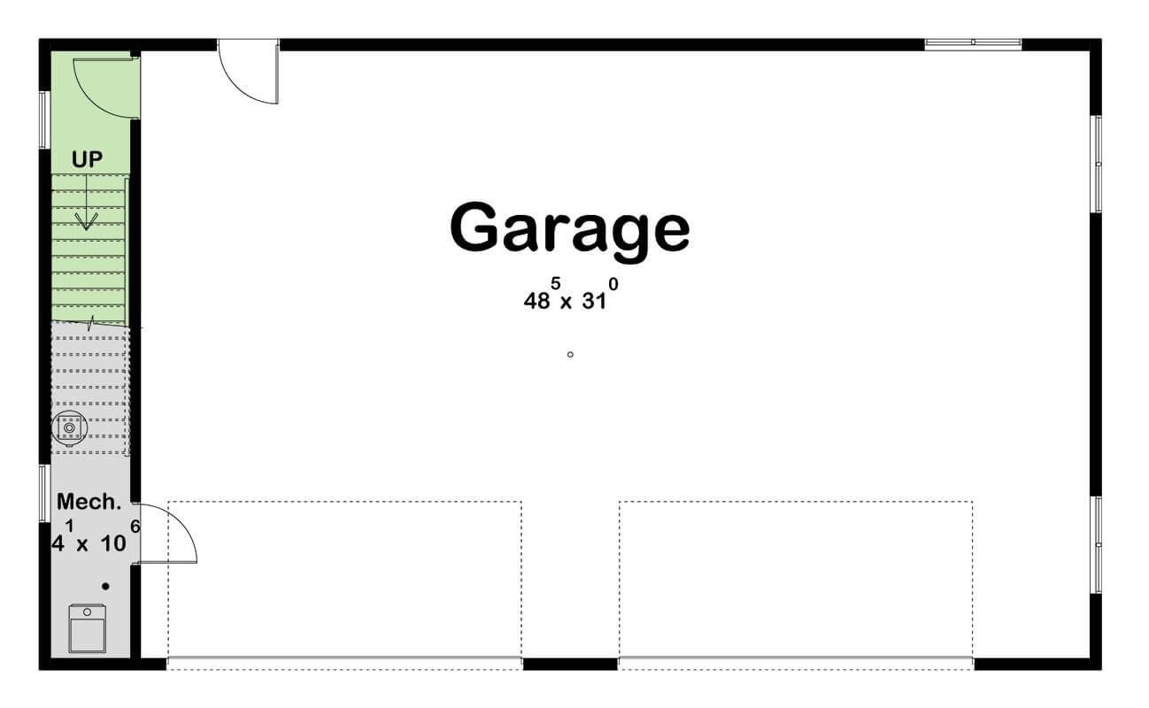 Easy Access to the Spacious Triple-Car Garage Complete With Extra Storage