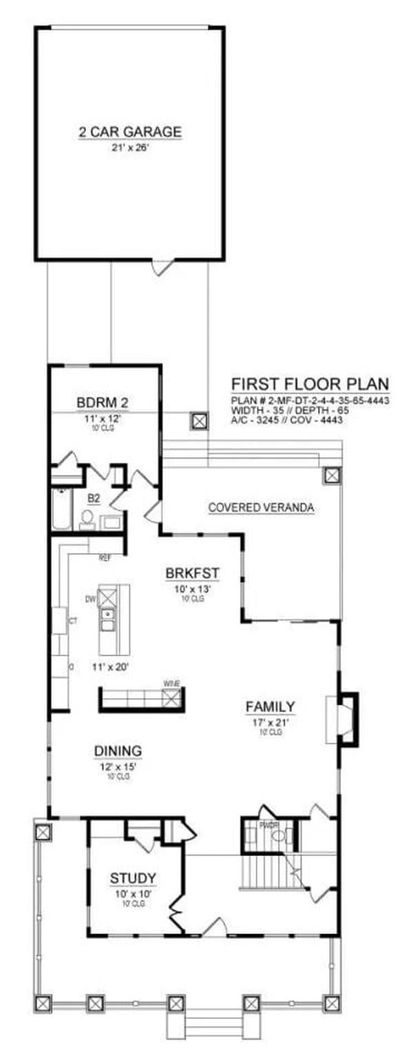 A Thoughtful Flow in This Craftsman-Inspired Floor Plan