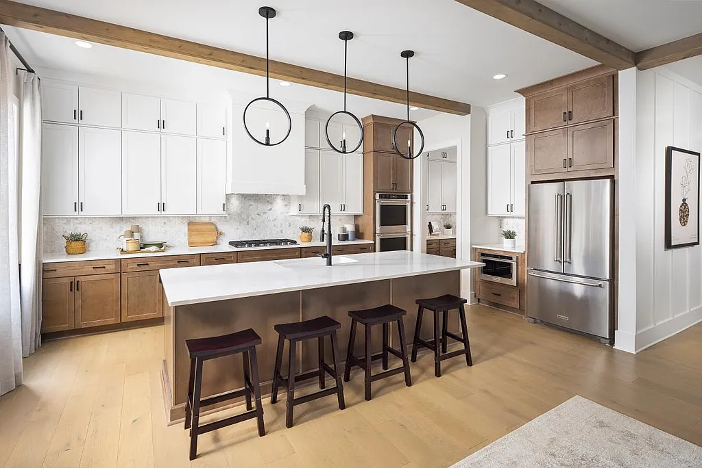 Farmhouse-Style 5-Bedroom The Wiueca Home with Loft and Two-Story Foyer (3,599 Sq. Ft. Floor Plan)
