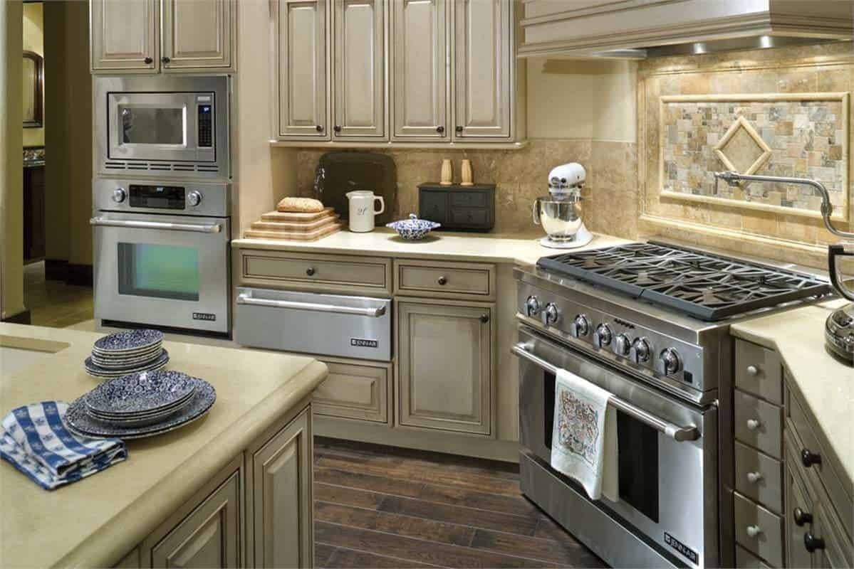 Notice the Clever Built-In Appliance Tower in This Functional Kitchen