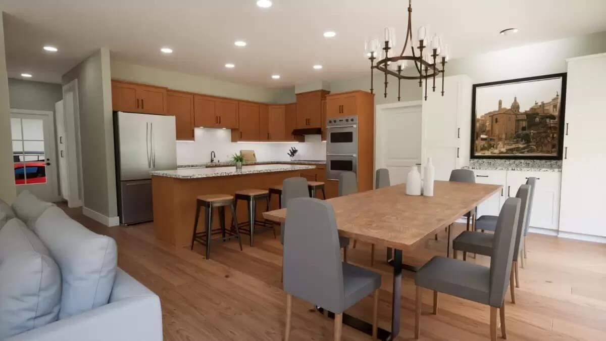 Wow, Look at That Chandelier Highlighting the Dining Area