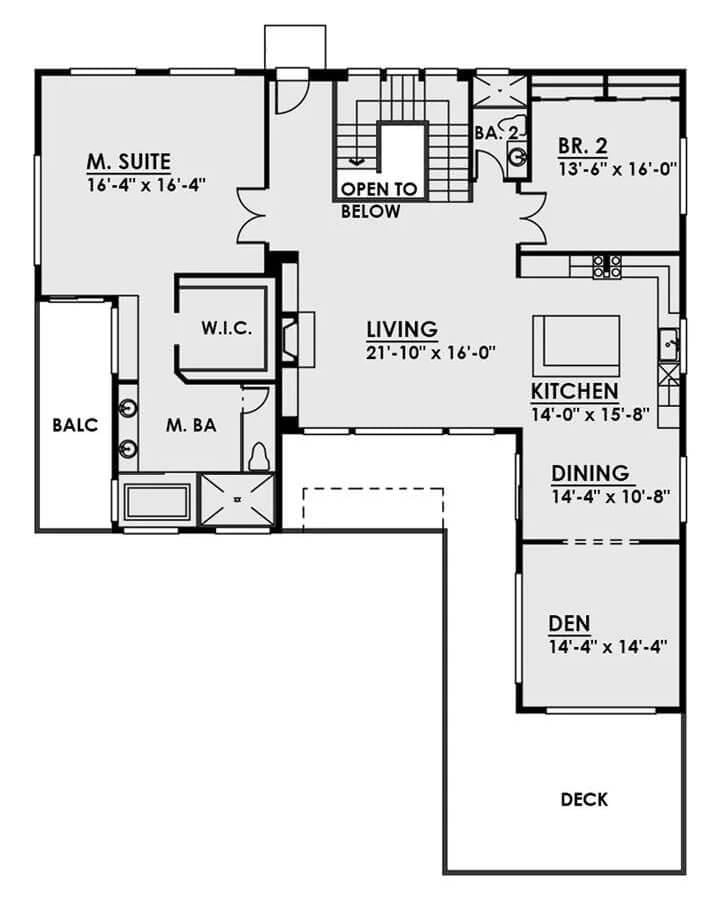 Explore This Smart Layout With a Living Room That Opens to a Balcony