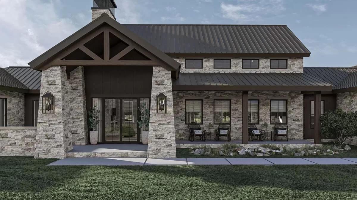 Wow, Check Out Those Gabled Trusses and Stonework