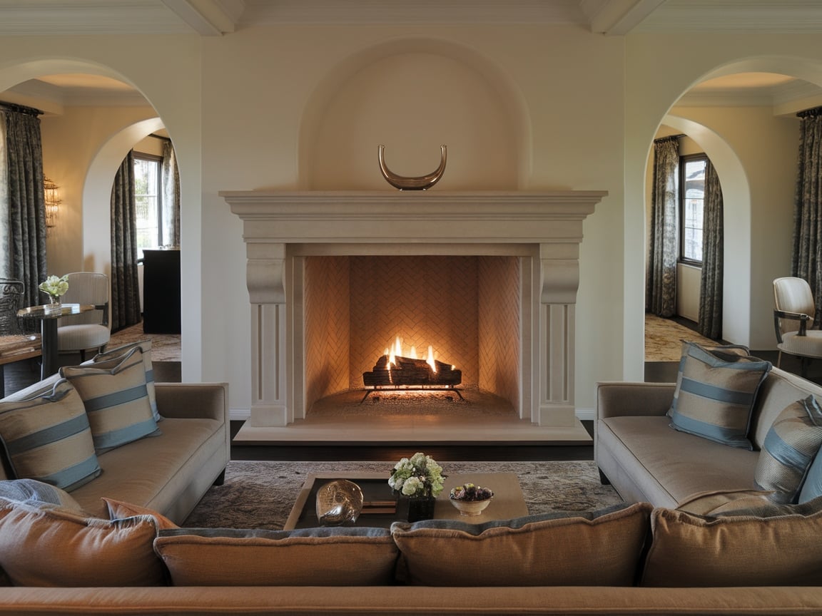 7. Cozy Fireplace Focal Point