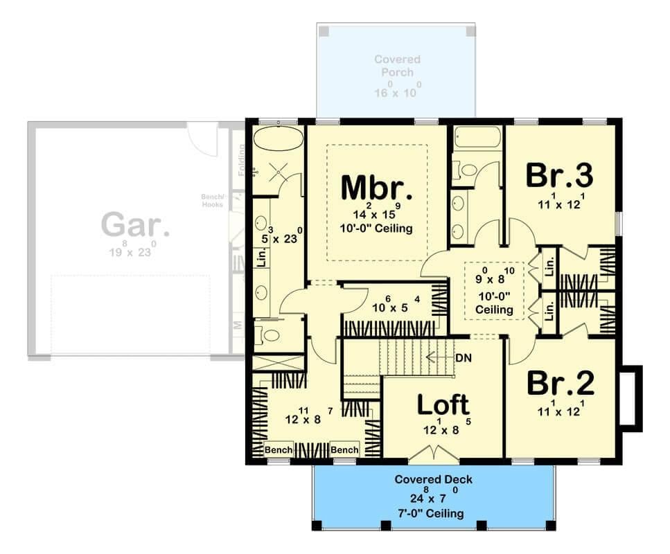 Check Out the Loft Area with Access to the Covered Deck