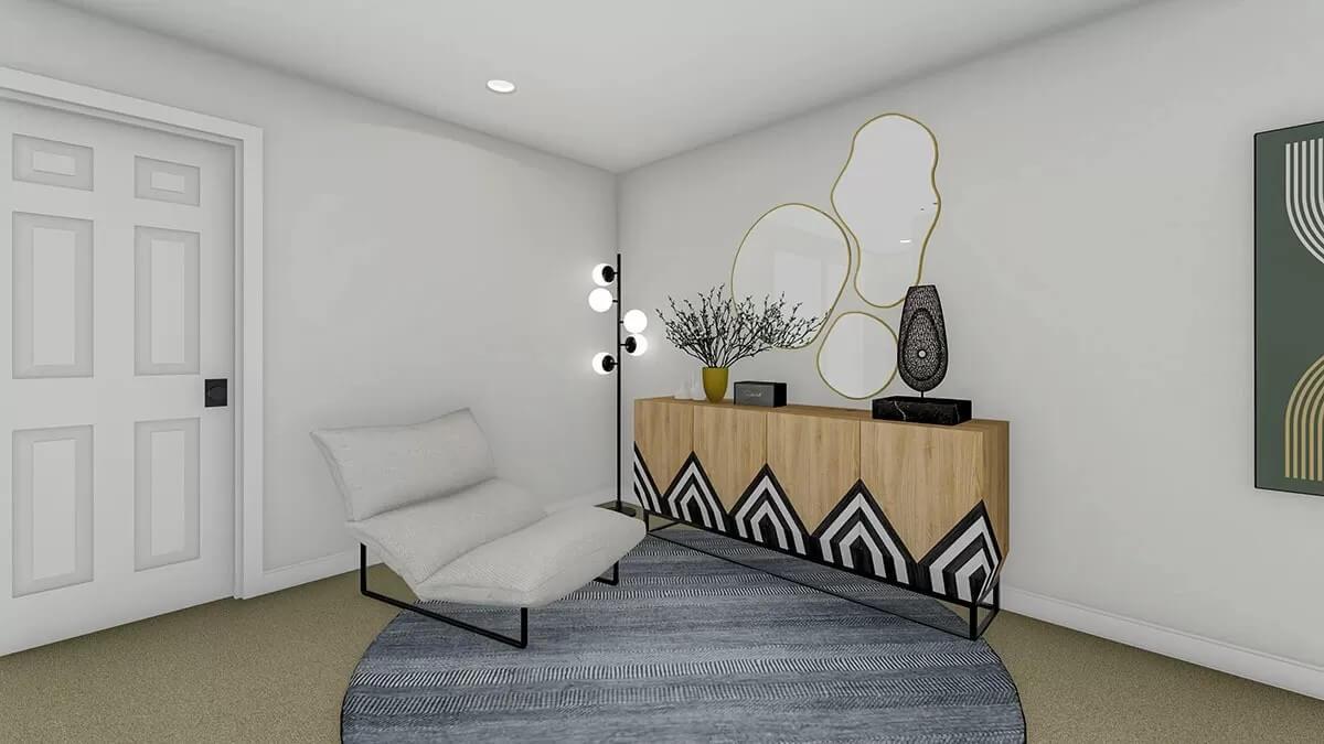 Notice the Geometric Patterns on This Chic Entryway Console