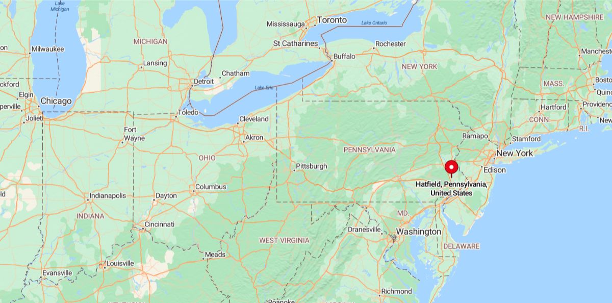 Hatfield, PA, is a suburban community in Montgomery County, located about 30 miles north of Philadelphia.