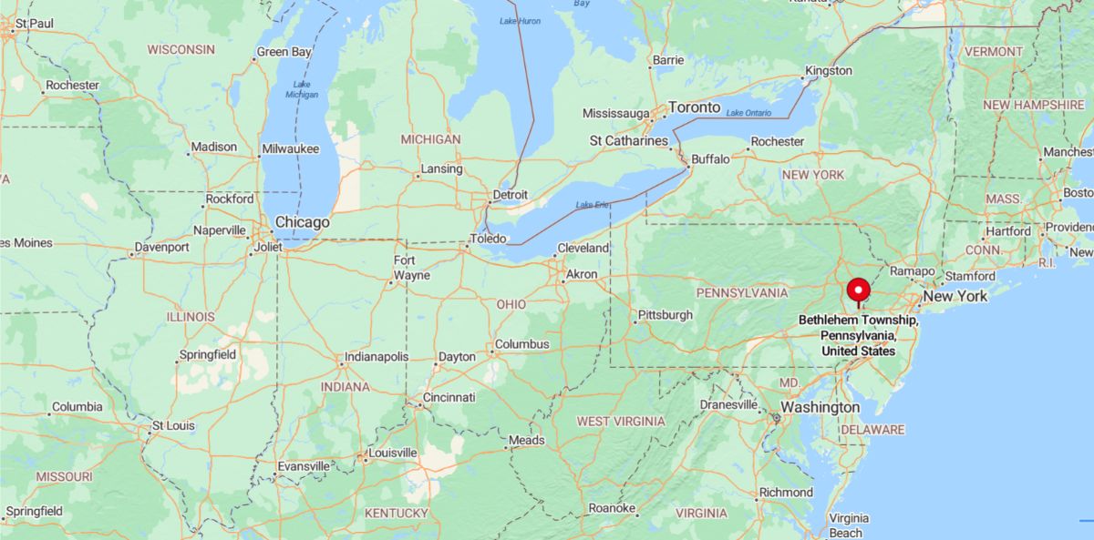Bethlehem Township, PA, is in Northampton County, in eastern Pennsylvania, within the Lehigh Valley region.