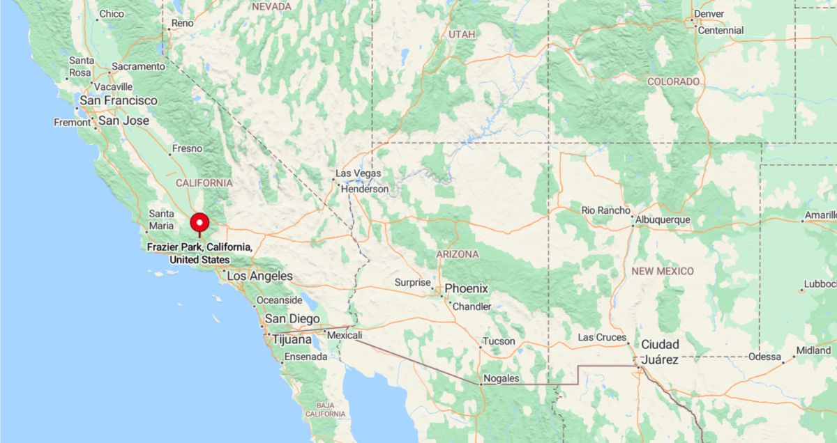 Frazier Park, CA, is a small mountain community in Kern County, located about 75 miles northwest of Los Angeles and 45 miles south of Bakersfield.