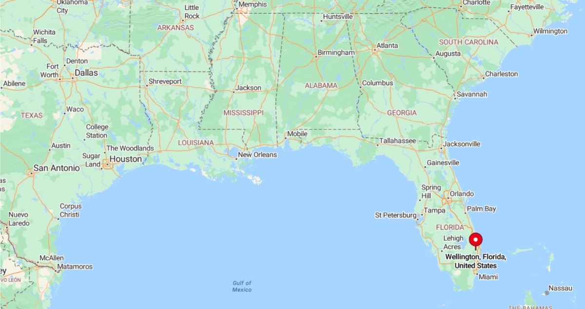 Wellington, FL, is a prosperous village in Palm Beach County, located about 15 miles west of West Palm Beach and 70 miles north of Miami.