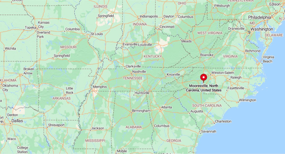 Mooresville, NC, is a fast-growing town in Iredell County, located about 25 miles north of Charlotte and along the eastern shore of Lake Norman.