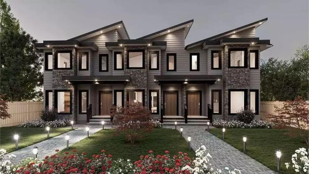 Stars Cove Modern Triplex with Open Living Space and Covered Patio (Floor Plan)