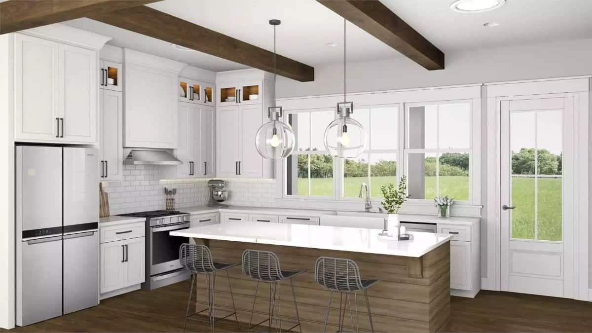 Wow, Look at How Those Open Shelves Elevate This Craftsman Kitchen
