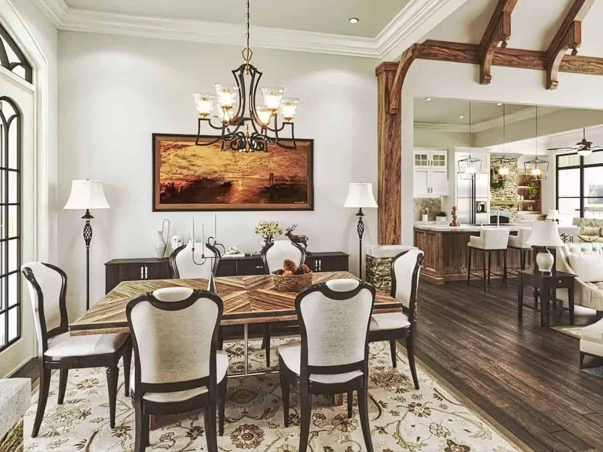 Wow, That Geometric Dining Table Really Steals the Show