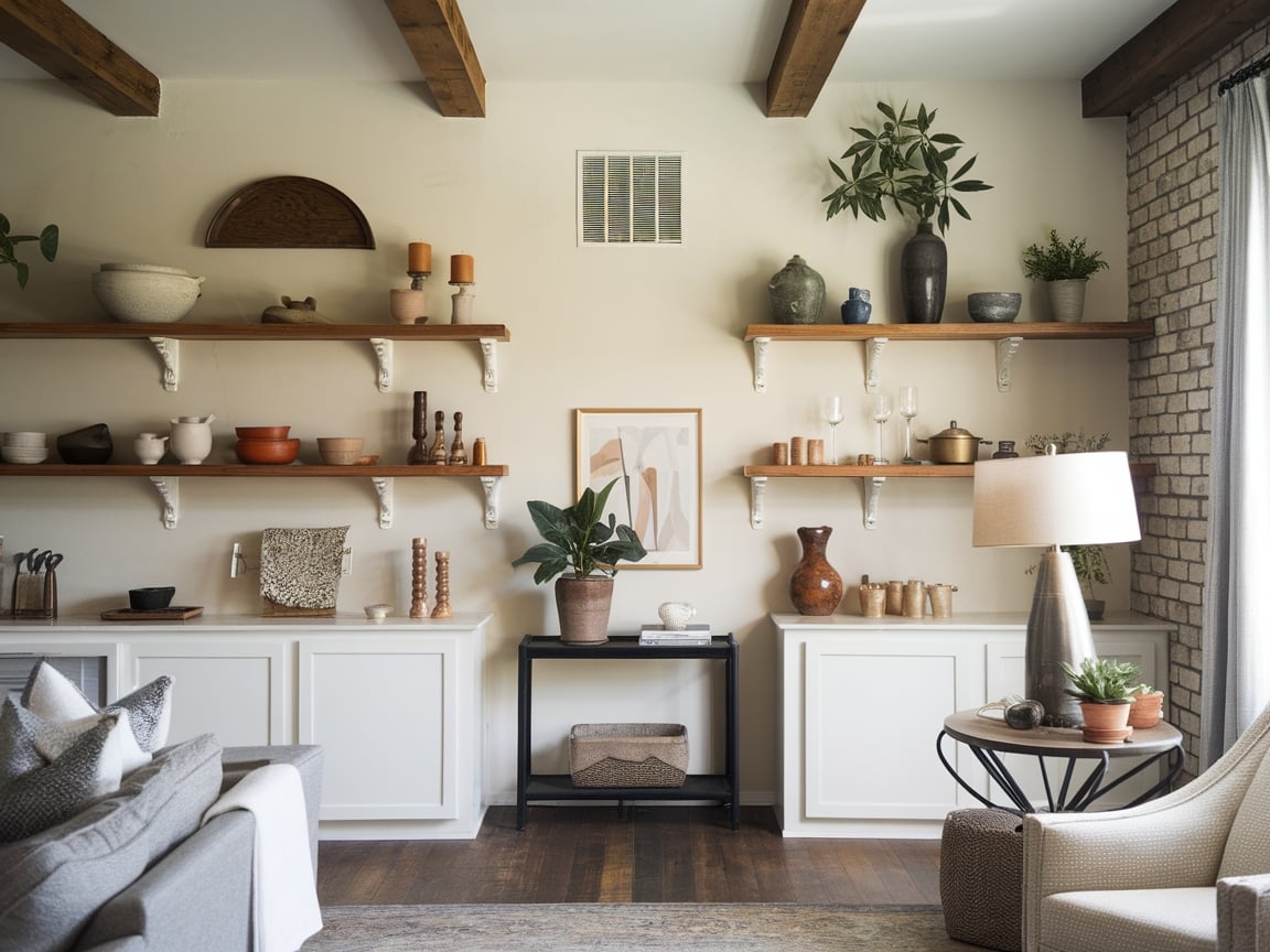 10. Display Open Shelving for Style and Function