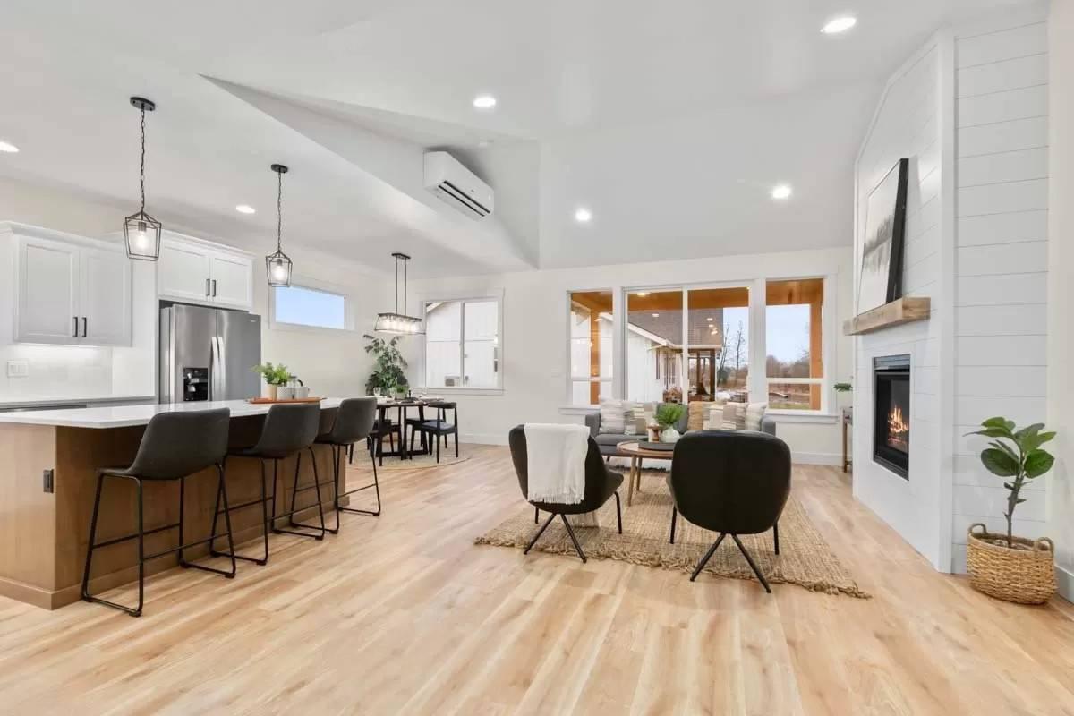 Wow, Take a Look at That Seamless Flow from Kitchen to Living Room