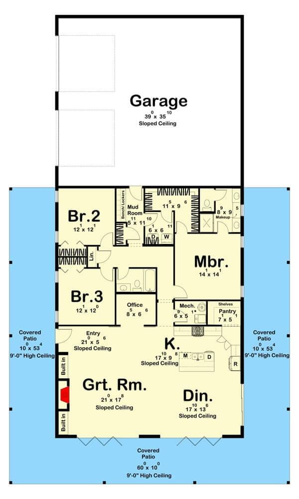 Explore This Open-Plan Layout with a Great Room Central to it All