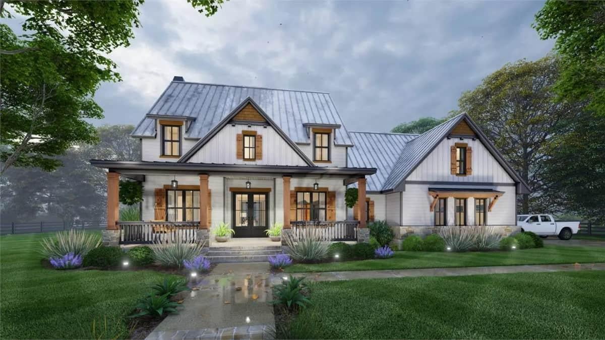 Look at Those Inviting Front Porch Columns on This Craftsman Home