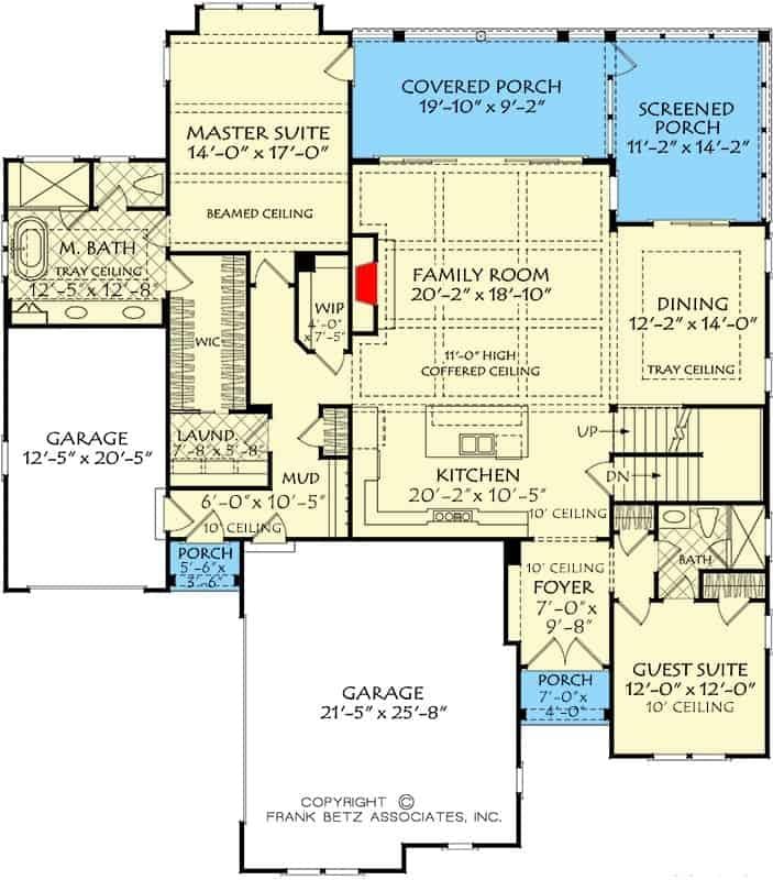 Explore This Well-Organized Craftsman Floor Plan