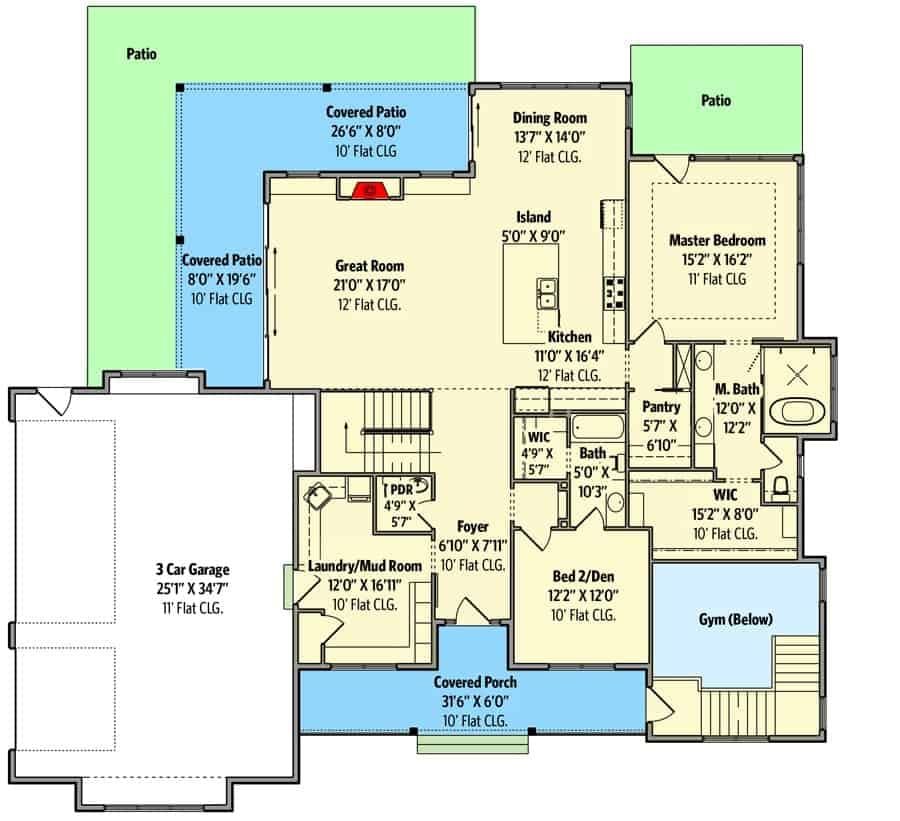 Explore the Open Concept Layout with Multiple Patio Spaces