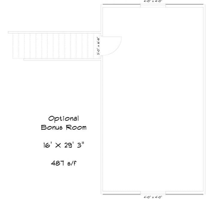 Bonus Level Floor Plan